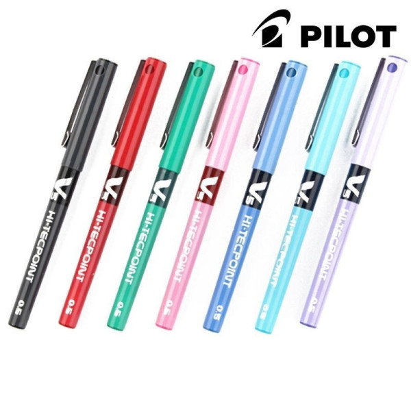 Stylo roller Hi-Tecpoint V5 pointe fine violet Pilot | à seulement 1,99 €