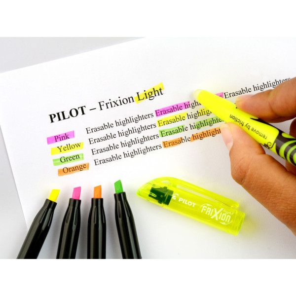 Surligneur effaçable FriXion Light pointe moyenne jaune Pilot | à seulement 1,99 €