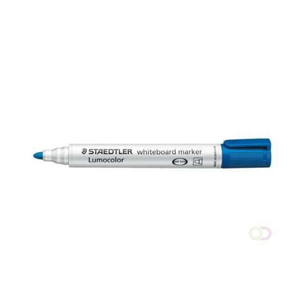 Marqueur Lumocolor 351 effaçable pointe ogive bleu Staedtler pas cher