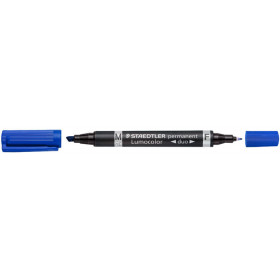 photo-Marqueur - Indélébile - Permanent - Bleu - Double - Staedtler - Lumocolor 348B