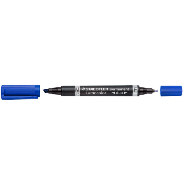 photo-Marqueur - Indélébile - Permanent - Bleu - Double - Staedtler - Lumocolor 348B