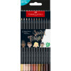 photo - Crayons de couleur - 12 teintes peaux - Faber-Castell - Black Edition