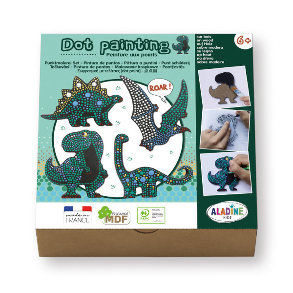photo - Coffret créatif - Peinture - Dinosaure - Enfant - Dès 6 ans - Loisirs créatifs