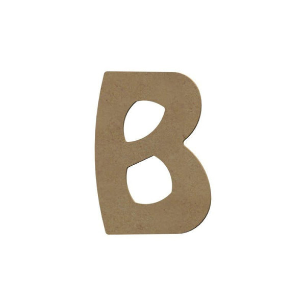 photo - Lettre en bois - B - A décorer - 8 cm de hauteur - Loisirs créatifs