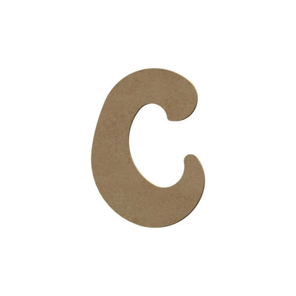 Lettre en bois - C - A décorer - 8 cm de hauteur - Loisirs créatifs