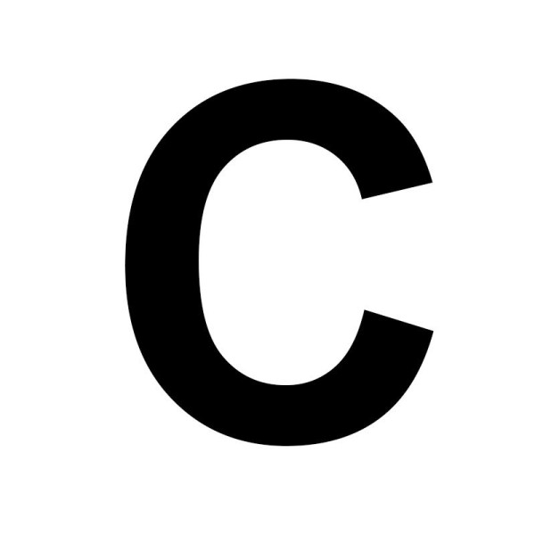 Lettre en bois - C - A décorer - 8 cm de hauteur - Loisirs créatifs