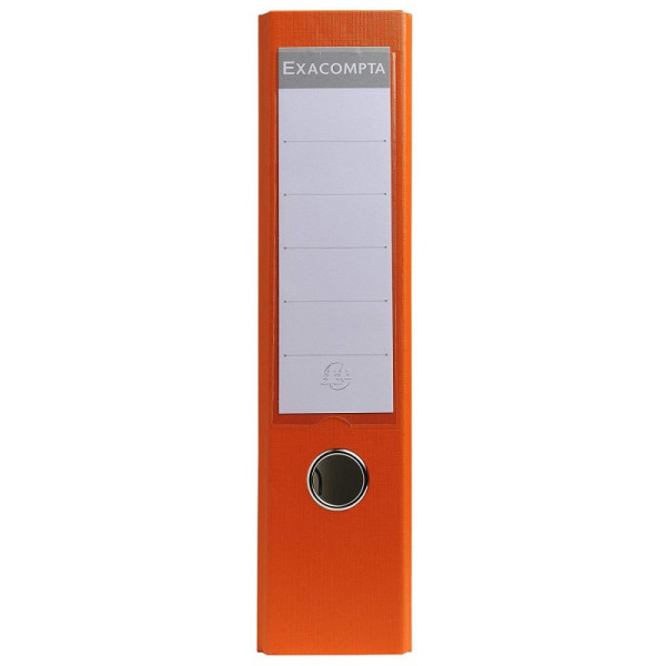 Classeur à levier dos 80mm orange Exacompta | Artmania