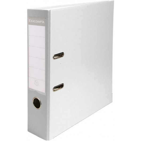 CLASSEUR A LEVIER D80 EXACOMPTA BLANC