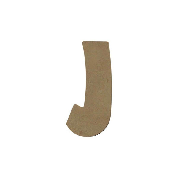 photo - Lettre en bois - J - A décorer - 8 cm de hauteur - Loisirs créatifs