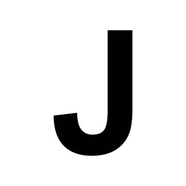 Lettre en bois - J - A décorer - 8 cm de hauteur - Loisirs créatifs