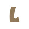 Lettre en bois - L - A décorer - 8 cm de hauteur - Loisirs créatifs