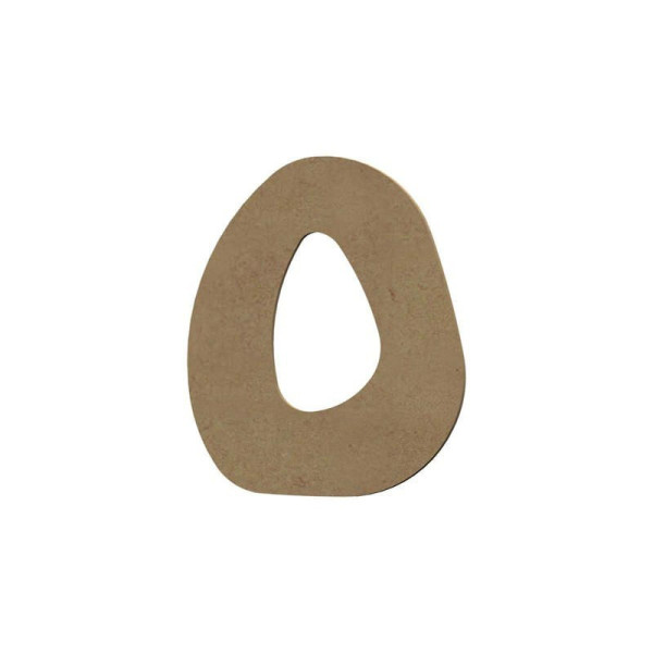 Lettre en bois - O - A décorer - 8 cm de hauteur - Loisirs créatifs