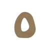 Lettre en bois - O - A décorer - 8 cm de hauteur - Loisirs créatifs