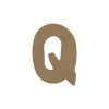 photo - Lettre en bois - Q - A décorer - 8 cm de hauteur - Loisirs créatifs