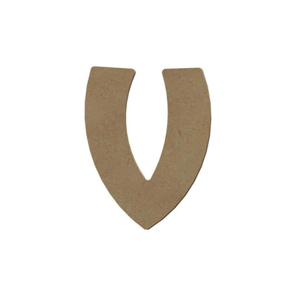 photo - Lettre en bois - V - A décorer - 8 cm de hauteur - Loisirs créatifs