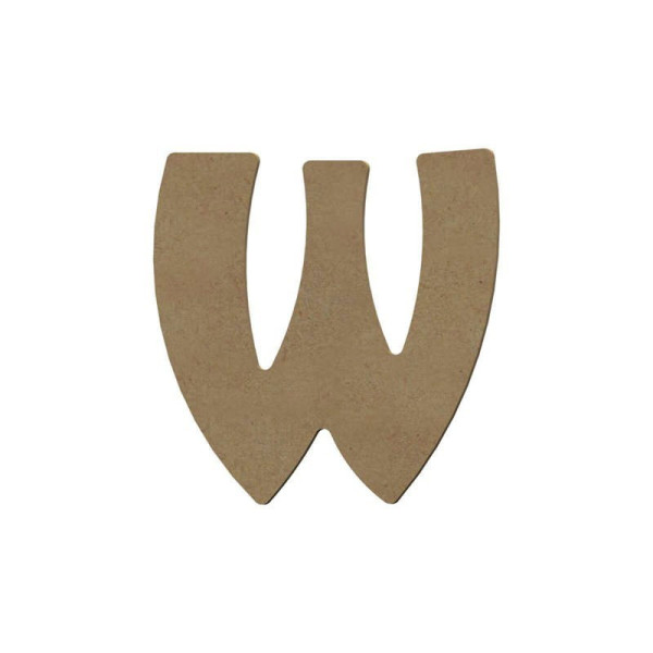 photo - Lettre en bois - W - A décorer - 8 cm de hauteur - Loisirs créatifs