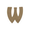 photo - Lettre en bois - W - A décorer - 8 cm de hauteur - Loisirs créatifs