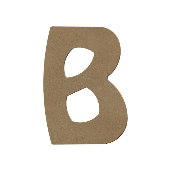 photo - Lettre en bois - B - A décorer - 15 cm de hauteur - Loisirs créatifs