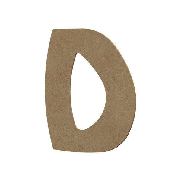 photo - Lettre en bois - D - A décorer - 15 cm de hauteur - Loisirs créatifs
