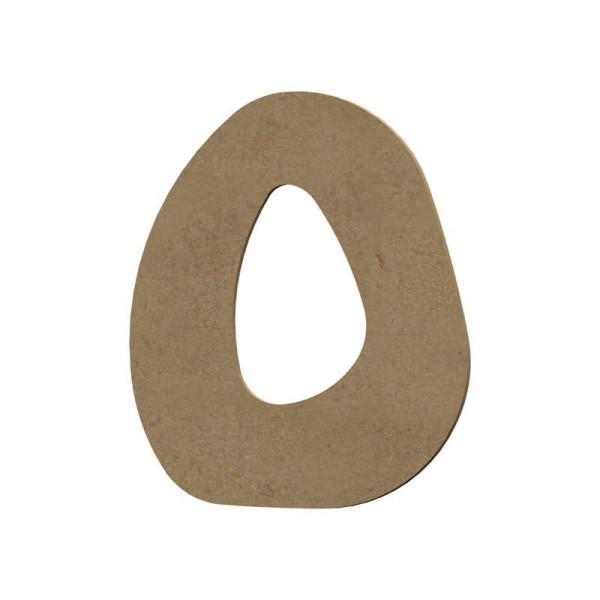 photo - Lettre en bois - O - A décorer - 15 cm de hauteur - Loisirs créatifs