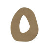 photo - Lettre en bois - O - A décorer - 15 cm de hauteur - Loisirs créatifs