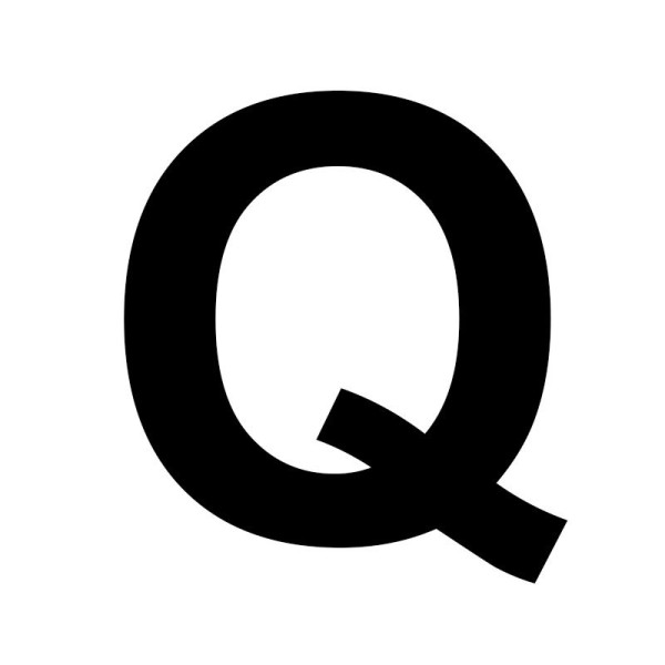 Lettre en bois - Q - A décorer - 15 cm de hauteur - Loisirs créatifs