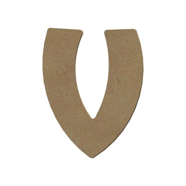 photo - Lettre en bois - V - A décorer - 15 cm de hauteur - Loisirs créatifs