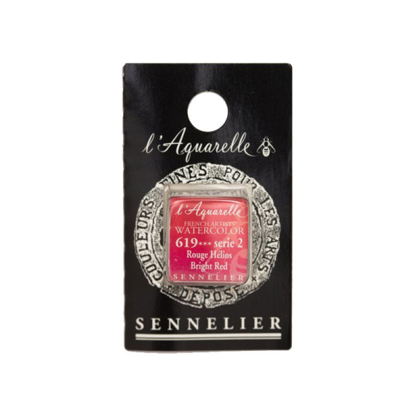 Aquarelle Extra-Fine 1/2 Godet Rouge Helios Sennelier pas cher