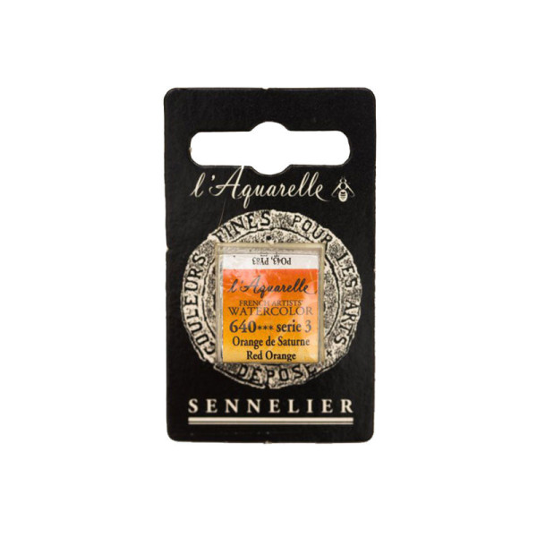 Aquarelle Extra-Fine 1/2 Godet Orange de Saturne Sennelier pas cher