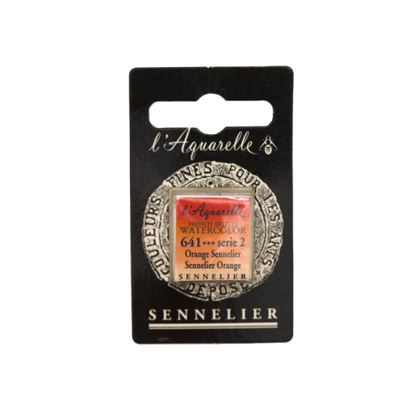 Aquarelle Extra-Fine 1/2 Godet Orange Sennelier Sennelier pas cher