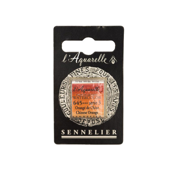 Aquarelle Extra-Fine 1/2 Godet Orange de Chine Sennelier pas cher