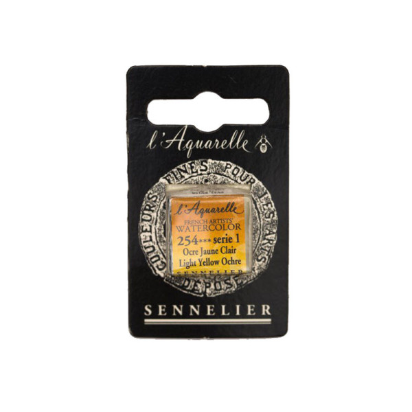 Aquarelle Extra-Fine 1/2 Godet Ocre Jaune Clair Sennelier pas cher