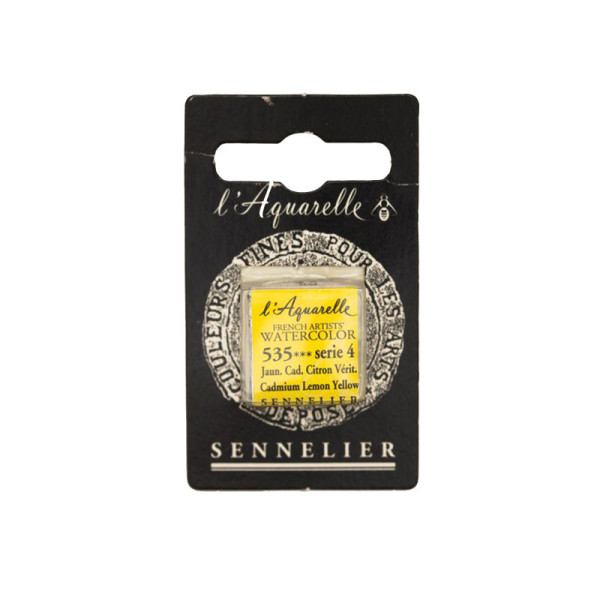 Aquarelle Extra-Fine 1/2 Godet Jaune Cad Citron Véritable Sennelier pas cher