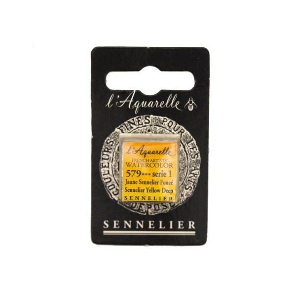 Aquarelle Extra-Fine 1/2 Godet Jaune Sennelier Foncé Sennelier pas cher