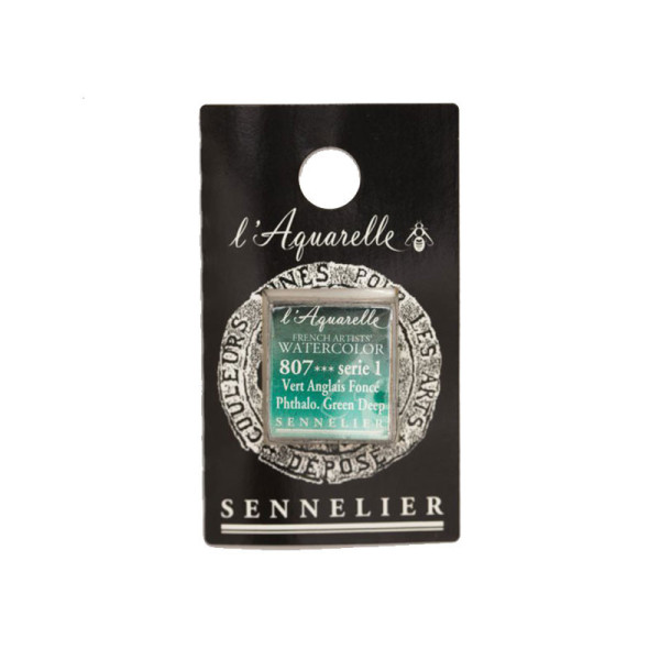 Aquarelle Extra-Fine 1/2 Godet Vert Anglais Foncé Sennelier pas cher