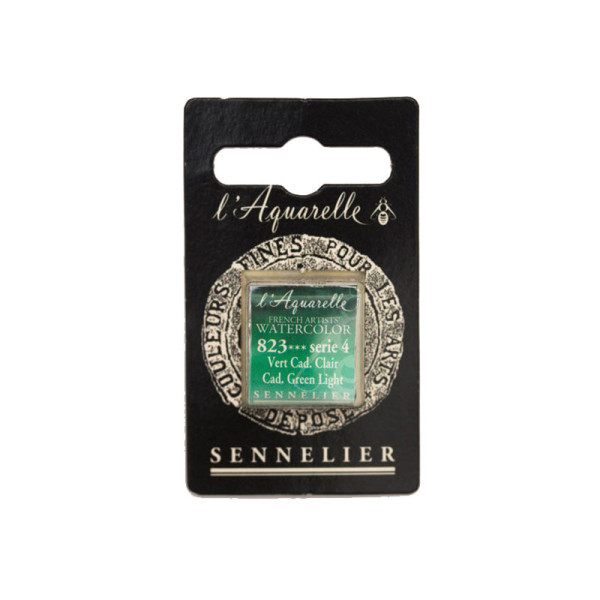 Aquarelle Extra-Fine 1/2 Godet Vert Cadium Clair Sennelier pas cher