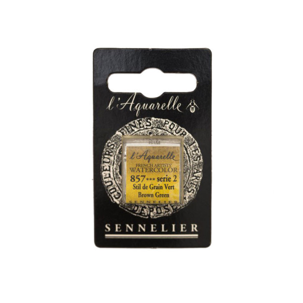 Aquarelle Extra-Fine 1/2 Godet Stil de Grain Vert Sennelier pas cher