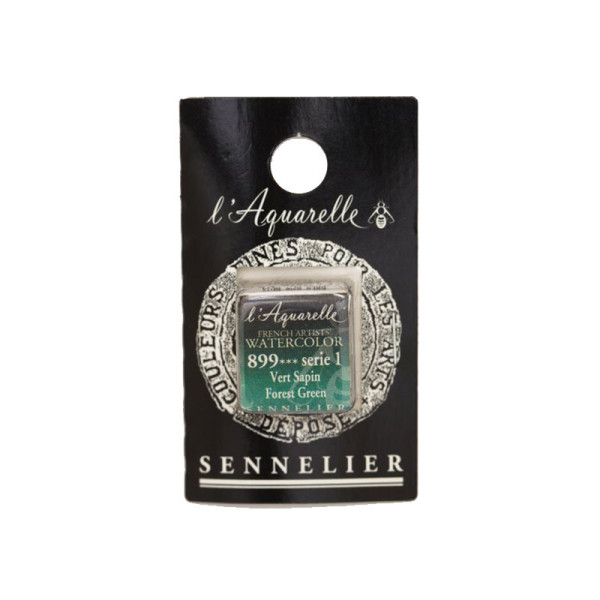 Aquarelle Extra-Fine 1/2 Godet Vert Sapin Sennelier pas cher
