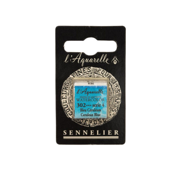 Aquarelle Extra-Fine 1/2 Godet Bleu Céruléum Sennelier pas cher