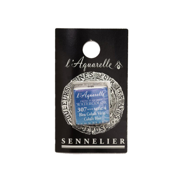 Aquarelle Extra-Fine 1/2 Godet Bleu Cobalt Véritable Sennelier pas cher