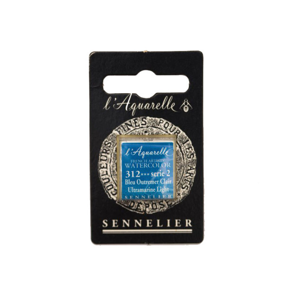 Aquarelle Extra-Fine 1/2 Godet Bleu outremer clair Sennelier pas cher