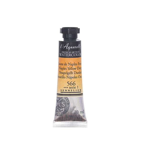 Aquarelle extra-fine - Jaune de Naples foncé - tube 10 ml - Sennelier pas cher