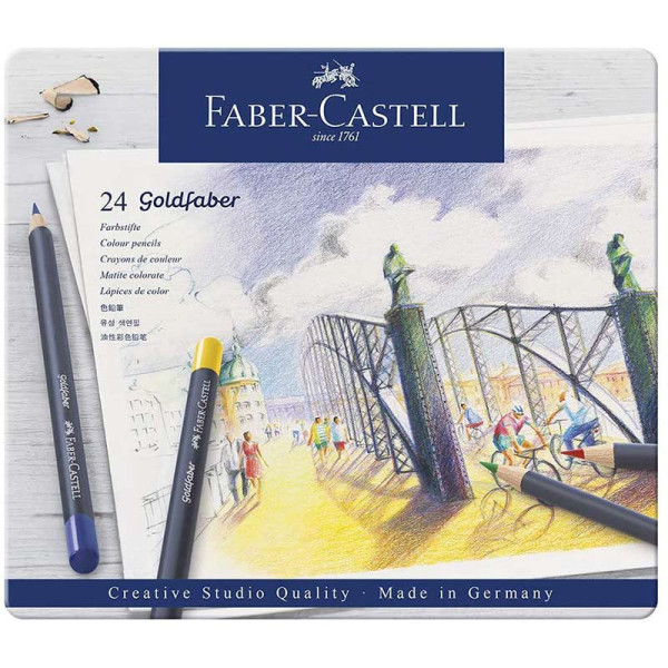 Coffert-24-crayons-goldfaber-faber-castell