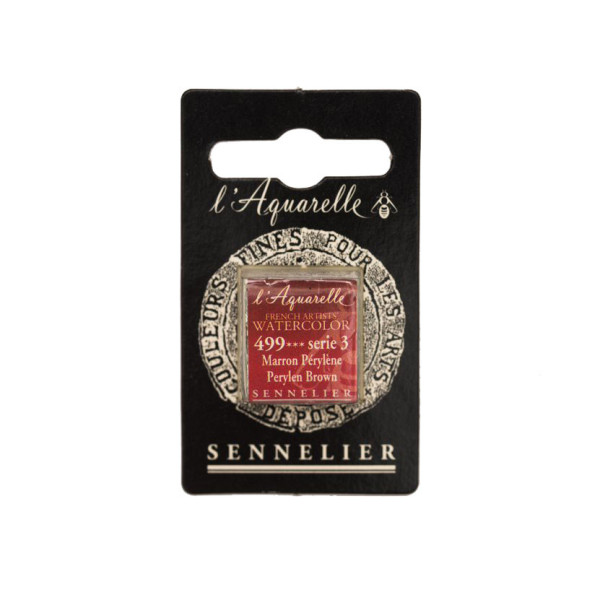 Aquarelle Extra-Fine 1/2 Godet Marron Pérylène Sennelier pas cher