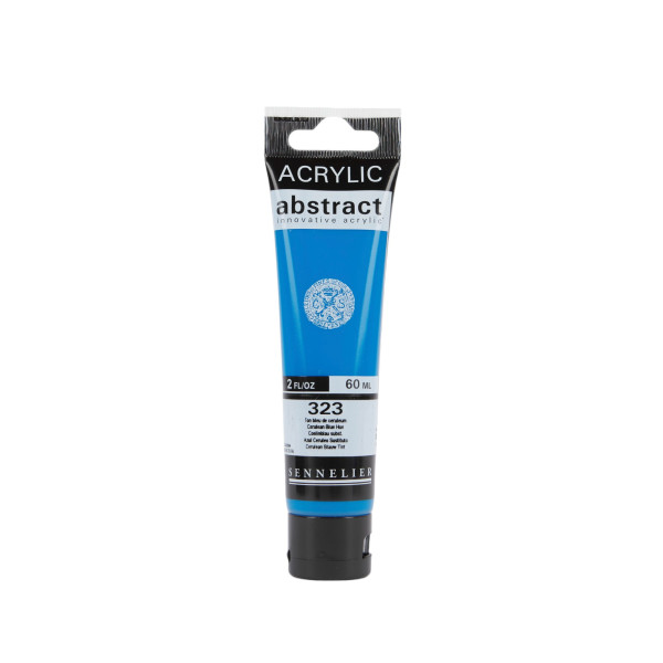 Peinture acrylique - Bleu céruléum - 323 - Abstract - Sennelier - Tube 60ml