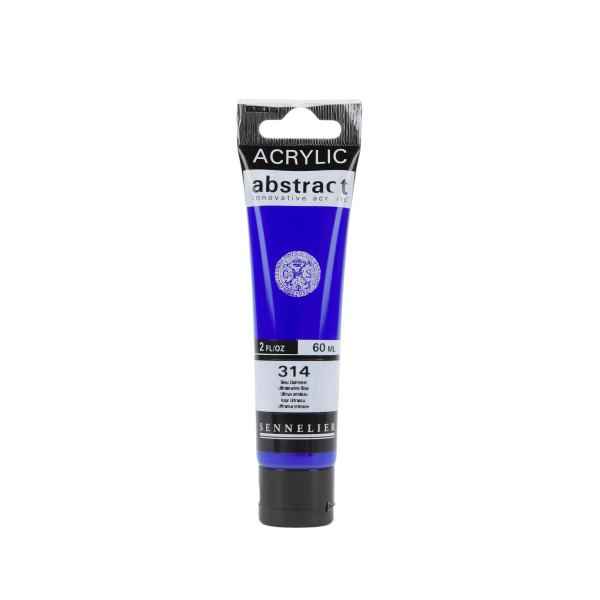 photo - Peinture acrylique - Bleu outremer - 314 - Abstract - Sennelier - Tube 60ml