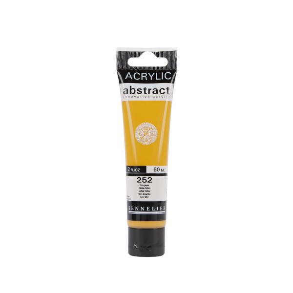 photo - Peinture acrylique - Ocre jaune - 252 - Abstract - Sennelier - Tube 60ml
