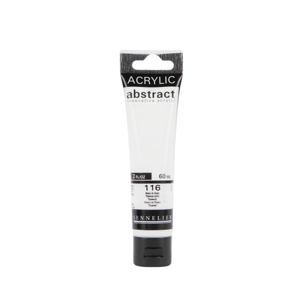 photo - Peinture acrylique - Blanc de titane - 116 - Abstract - Sennelier - Tube 60ml