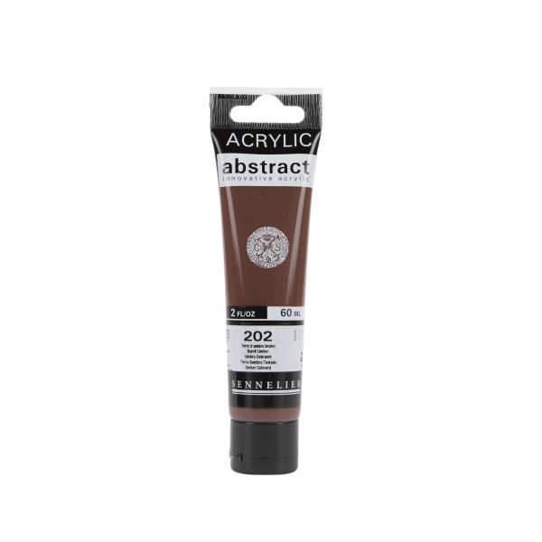 photo - Peinture acrylique - Terre ombre brûlée - 202 - Abstract - Sennelier - Tube 60ml