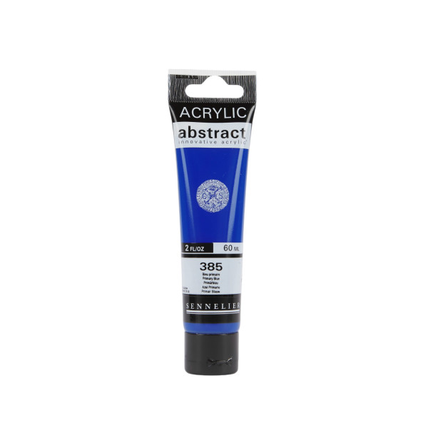 photo - Peinture acrylique - Bleu primaire - 385 - Abstract - Sennelier - Tube 60ml